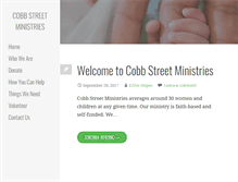 Tablet Screenshot of cobbstreetministries.com